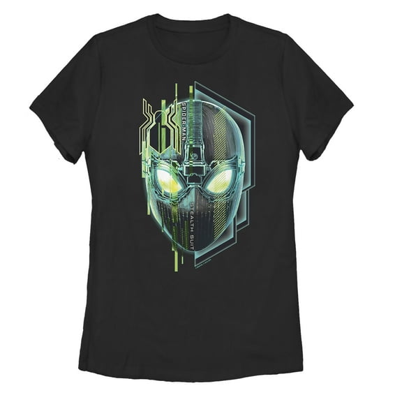 Women's Marvel Spider-Man: Far From Home Techy Mask  Graphic Tee Black X Large