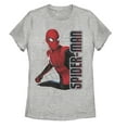 thumbnail image 1 of Women's Marvel Spider-Man: Far From Home Web Coordinates  Graphic Tee Athletic Heather Large, 1 of 3