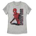 thumbnail image 1 of Women's Marvel Spider-Man: Far From Home Web Coordinates Graphic Tee Athletic Heather X Large, 1 of 3