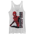 thumbnail image 1 of Women's Marvel Spider-Man: Far From Home Web Coordinates Racerback Tank Top White Heather X Small, 1 of 3