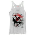 thumbnail image 1 of Women's Marvel Spider-Man: Into the Spider-Verse Brick Racerback Tank Top White Heather Large, 1 of 8