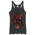 thumbnail image 1 of Women's Marvel Spider-Man: Into the Spider-Verse Invisible Racerback Tank Top Black Heather Small, 1 of 3