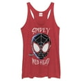 thumbnail image 1 of Women's Marvel Spider-Man: Into the Spider-Verse Web Head  Racerback Tank Top Red Heather X Large, 1 of 3
