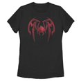 thumbnail image 1 of Women's Marvel Spider-Man: Miles Morales Mask Pattern  Graphic Tee Black 2X Large, 1 of 3