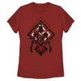 thumbnail image 1 of Women's Marvel Spider-Man: Miles Morales Tech Glitch  Graphic Tee Red Large, 1 of 3