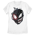 thumbnail image 1 of Women's Marvel Spider-Man Miles Venom Mask Graphic Tee White X Large, 1 of 4