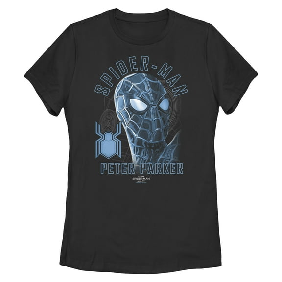 Women's Marvel Spider-Man: No Way Home Blue Suit  Graphic Tee Black Medium