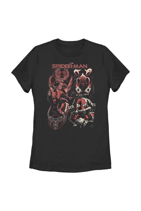 Women's Marvel Spider-Man: No Way Home Evil Doc Ock Grip Graphic Tee Black Medium