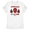 thumbnail image 1 of Women's Marvel Spider-Man: No Way Home The Man  Graphic Tee White Large, 1 of 4