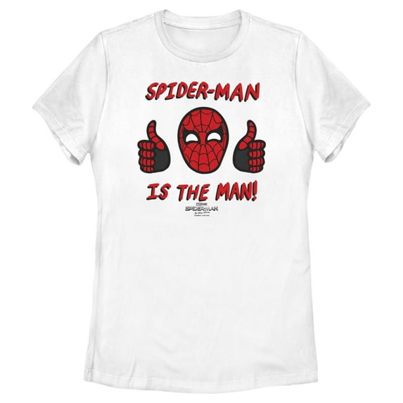 Women's Marvel Spider-Man: No Way Home The Man Graphic Tee White Large