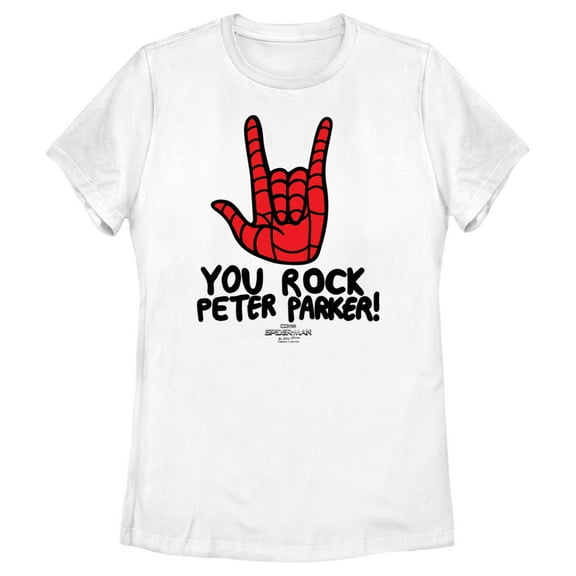Women's Marvel Spider-Man: No Way Home You Rock Peter Parker  Graphic Tee White X Large