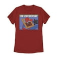 thumbnail image 1 of Women's Marvel Spider-Man Story of Life  Graphic Tee Red Medium, 1 of 3