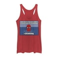 thumbnail image 1 of Women's Marvel Spider-Man #drowning  Racerback Tank Top Red Heather Large, 1 of 3