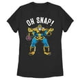 thumbnail image 1 of Women's Marvel Thanos Retro Oh Snap  Graphic Tee Black Medium, 1 of 3