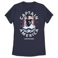 thumbnail image 1 of Women's Marvel The Falcon and the Winter Soldier Captain America Sam Wilson  Graphic Tee Navy Blue Small, 1 of 5