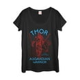 thumbnail image 1 of Women's Marvel Thor: Ragnarok 3D Dimension  Scoop Neck Black 2X Large, 1 of 3