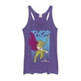 thumbnail image 1 of Women's Marvel Thor: Ragnarok Cape  Racerback Tank Top Purple Heather Large, 1 of 3