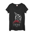 thumbnail image 1 of Women's Marvel Thor: Ragnarok Classic Profile  Scoop Neck Black Small, 1 of 3