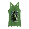 thumbnail image 1 of Women's Marvel Thor: Ragnarok Group Attack  Racerback Tank Top Envy Green X Small, 1 of 3