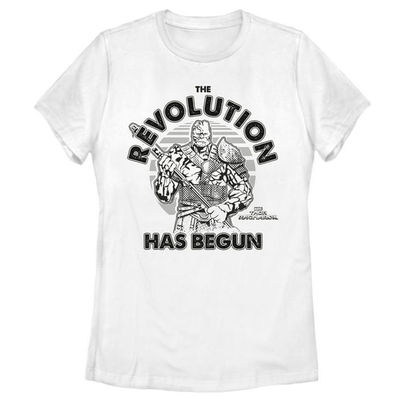 Women's Marvel Thor: Ragnarok Korg Revolution  Graphic Tee White Small