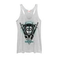 thumbnail image 1 of Women's Marvel Thor: Ragnarok Triangle Portrait  Racerback Tank Top White Heather Small, 1 of 3