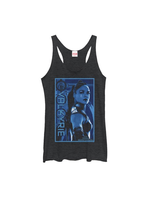 Women's Marvel Thor: Ragnarok Valkyrie Racerback Tank Top Black Heather X Large
