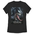 thumbnail image 1 of Women's Marvel Venom Film Tongue Portrait  Graphic Tee Black Medium, 1 of 3