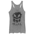 thumbnail image 1 of Women's Marvel Venom Kanji Character Smudge  Racerback Tank Top Gray Heather 2X Large, 1 of 3