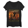 thumbnail image 1 of Women's Marvel Black Panther 2018 Wakanda Forever  Scoop Neck Black X Large, 1 of 3