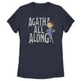 thumbnail image 1 of Women's Marvel WandaVision Agatha All Along  Graphic Tee Navy Blue X Large, 1 of 5