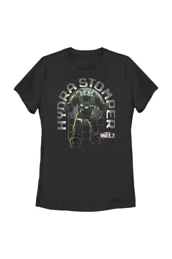 Women's Marvel What if…? Hydra Stomper  Graphic Tee Black Medium
