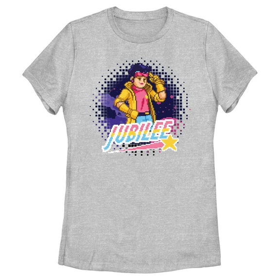 Women's Marvel: X-Men '97 Jubilee Pixel Portrait Graphic T-Shirt