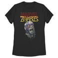 thumbnail image 1 of Women's Marvel Zombies Captain America Face Graphic Tee Black X Large, 1 of 3