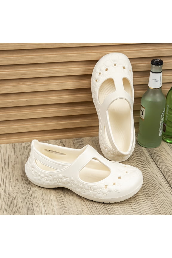 Women's Mary Jane Clogs, Breathable, Non-slip, Lightweight Closed-Toe Sandals for Summer