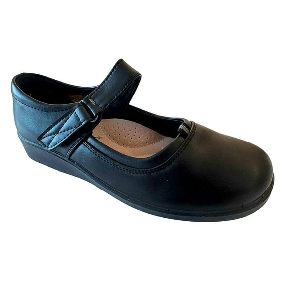 Women's Mary Jane Comfort Work Shoes Hook and Loop Hotel Restaurant Slip and Oil Resistant
