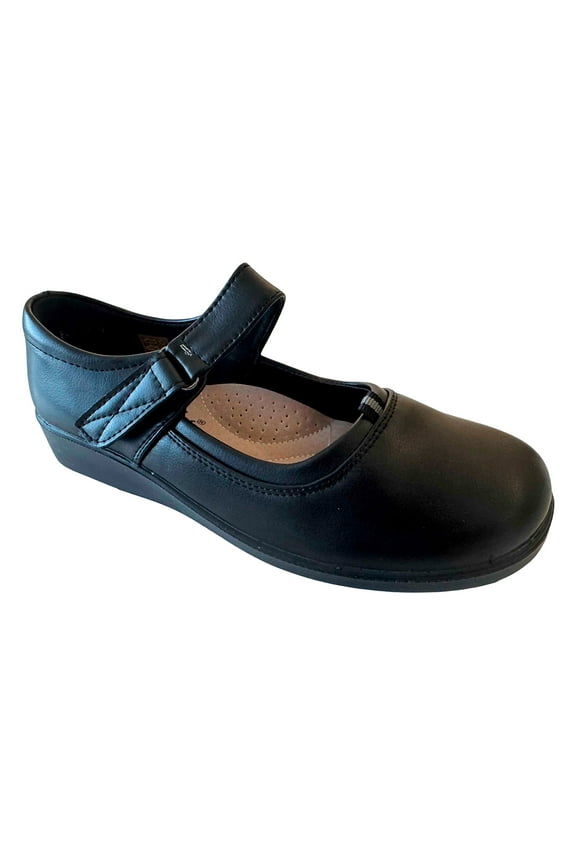 Women's Mary Jane Comfort Work Shoes Hook and Loop Hotel Restaurant Slip and Oil Resistant