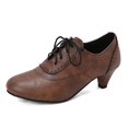 thumbnail image 1 of Women's Mary Jane Pumps Chunky Block Shoes Adorable Vintage Shoes Unique Round Toe Lace Up, 1 of 8