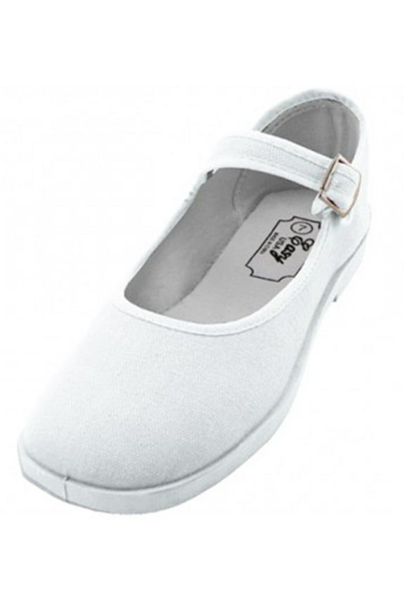 Women's Mary Jane Shoes Cotton Upper Lolita Round Toe Flat Ballet