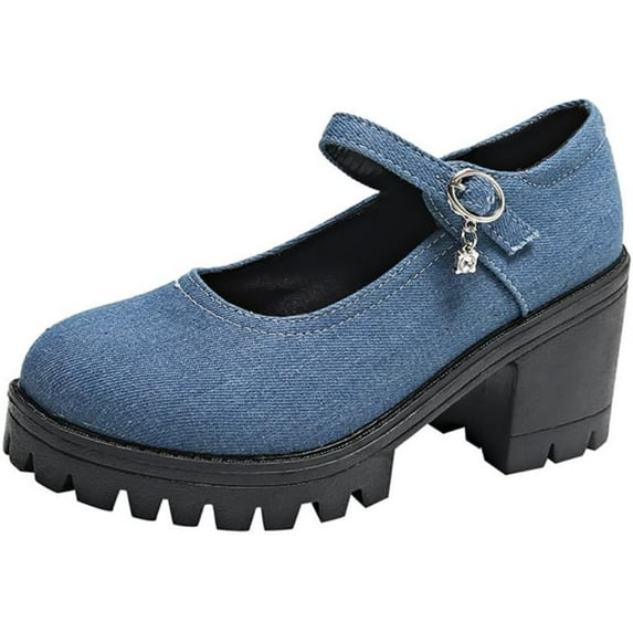 Women's Mary Jane Shoes Thick Sole Shoes Bow Pearl Decoration Gothic Sweet Style Platform Shoes Patent Leather Rivet decoration