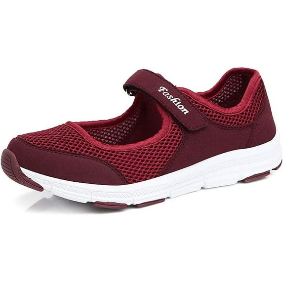 Women's Mary Jane Sneakers Lightweight Comfortable Lady Flats Walking Loafers Nursing Shoes