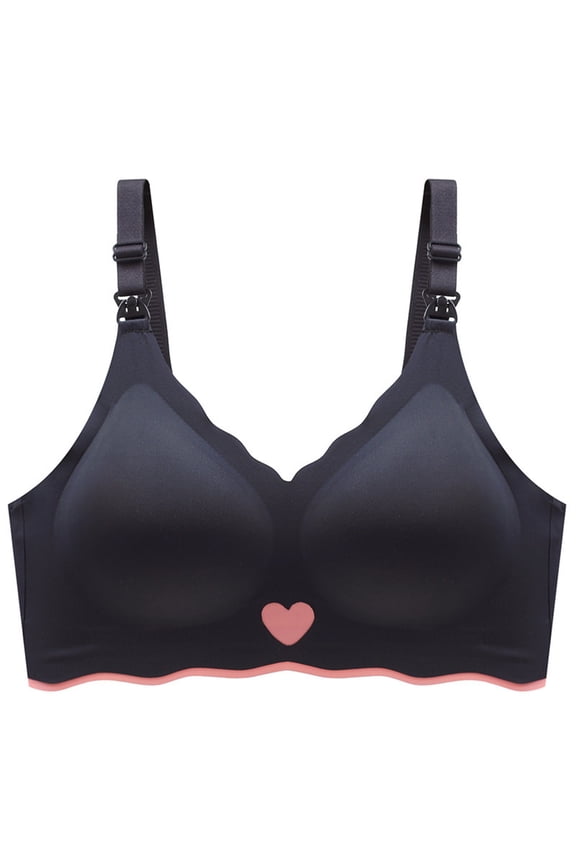 Women's Maternity Adjustable Breathable Breastfeeding Top Bra, Nylon, No Steel Ring, Suitable for All Seasons and Nursing