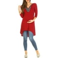 thumbnail image 1 of Women's Maternity Beaded Tunic Top - Extended Sizes Available, 1 of 3