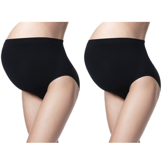 Women's Maternity Belly Support Pantie, Maternity Brief (M, White)