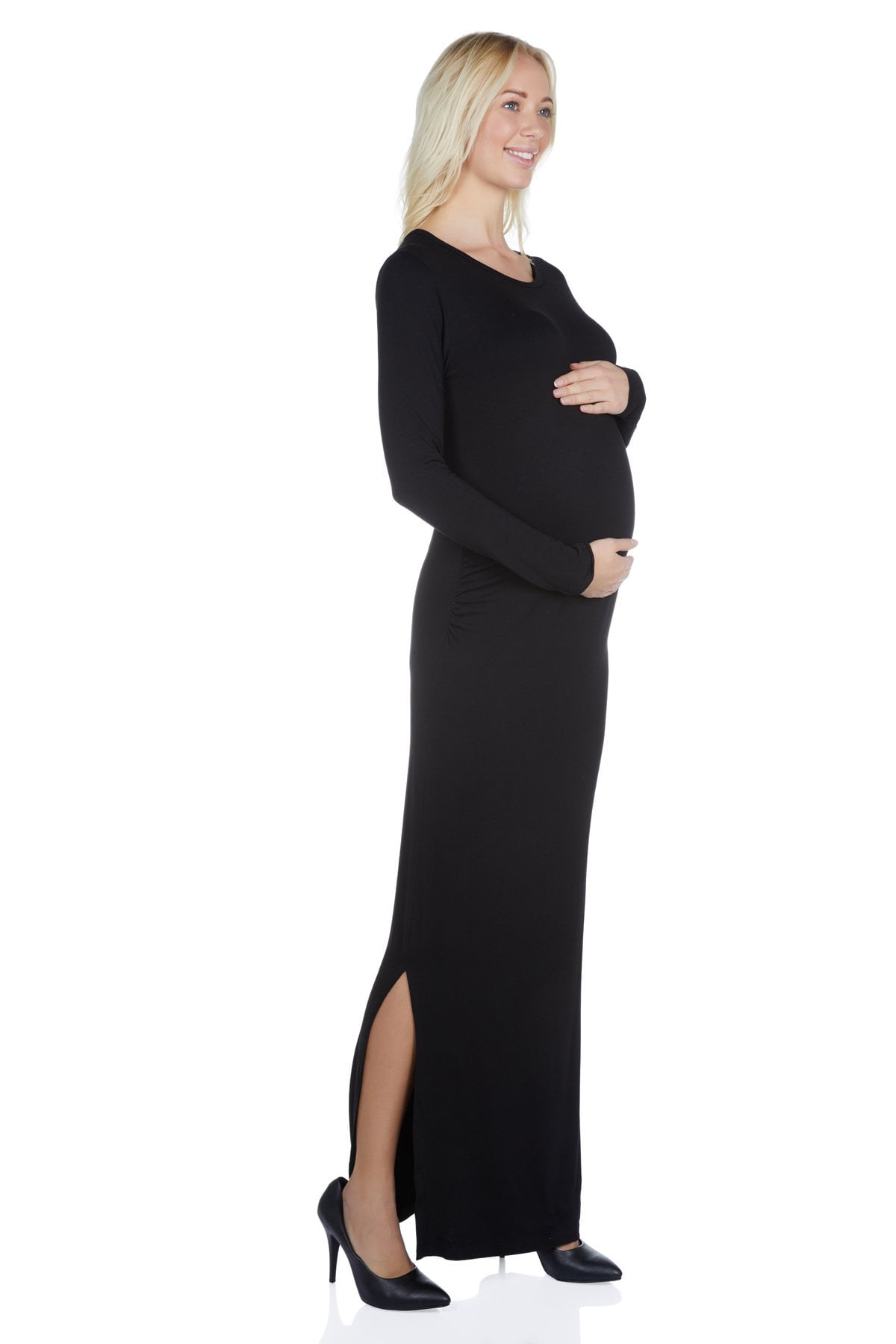 Women's Maternity Bodycon Maxi Dress - Walmart.com