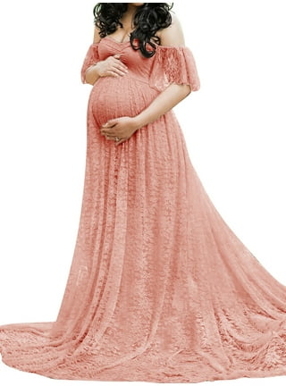 50% off Maternity Clothes! TMOYZQ Women's Elegant Fitted Off Shoulder Maternity  Dress Plus Size Long Bell Sleeves Formal Gowns for Photoshoot/Baby  Shower/Wedding Guest 
