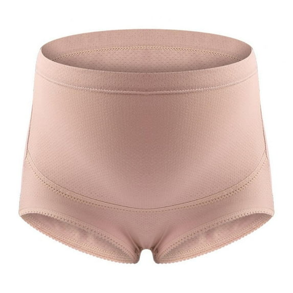 Women's Maternity High Waist Underwear Pregnancy Seamless Soft Hipster Panties Over Bump, 1 Pack