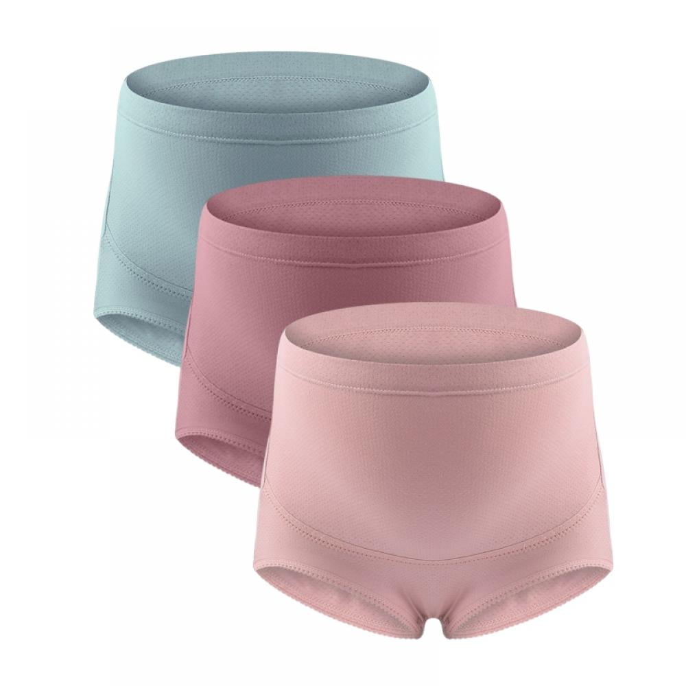 Neinkie Women's Maternity High Waist Underwear Pregnancy Seamless Soft  Hipster Panties Over Bump