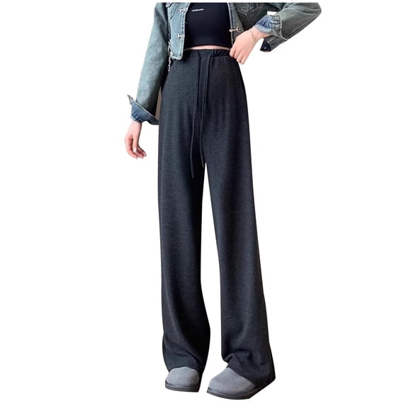 Women's Maternity Joggers Wide Leg Stretchy Sweatpants Workout Pregnancy Pants with Pockets Sports Lounge Maternity Trousers Casual Belly Support Yoga Pants Activewear Loungewear Bottoms