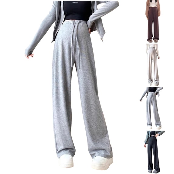 Women's Maternity Joggers Wide Leg Stretchy Sweatpants Workout Pregnancy Pants with Pockets Sports Lounge Maternity Trousers Casual Belly Support Yoga Pants Activewear Loungewear Bottoms