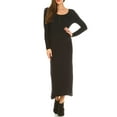 thumbnail image 1 of Women's Maternity Long Sleeve Maxi Dress - Extended Sizes Available, 1 of 4